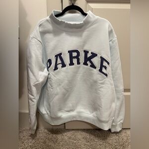 Parke Large/XL Fleece Cloud Mockneck Sweatshirt. 💙⚡️